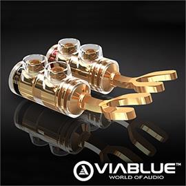 ViaBlue 30220 - TS Spades (4 pcs / gold plated / 6mm)
