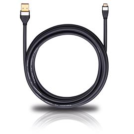 Oehlbach 60075 - i-Connect UM-B/U - Mobiles USB-Kabel,1 x  USB Micro-B to 1 x USB-A (1 pcs / 0,5 m / black)