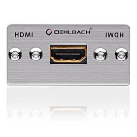 Oehlbach 8808 - MMT-G90 HS - HDM elbow multimedia tray with gender changer  (1 pc)