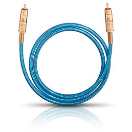 Oehlbach 10702 - NF 113 DI - digital audio RCA cable (1 x RCA to 1 x RCA / 2.0 m / blue/gold)