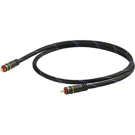 Goldkabel KOAX MKII 0150 - Black Connect - audio cable 1 x RCA to 1 x RCA (1.5 m / blue/silver)