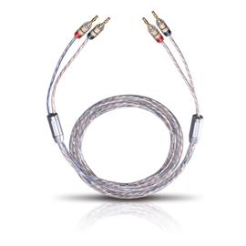 Oehlbach 10736 - Twin Mix Two B - Loudspeaker cable, silver plated (2 x 2,0 meters / 2 x 6,0 qmm / with banana connector)