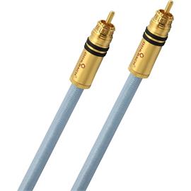 Oehlbach 13202 - XXL Series 2 - high end balanced audio NF RCA cable - 2x audio cable 1x RCA to 1x RCA (1,0 m / black / with gold-coloured connector sleeves)