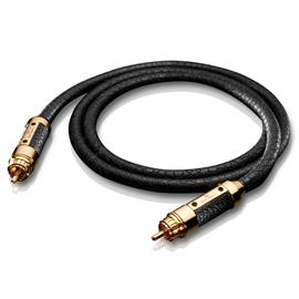 Oehlbach 13825 - Oehlbach XXL Black Connection Digital - Audio cable 1 x RCA to 1 x RCA (0,5 m / black/gold)