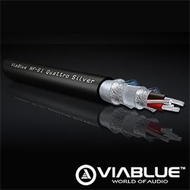 ViaBlue 22200 - NF-S1 SILVER QUATTRO - Analogue Audio Cable (1,0m / black / Bulk Cables)
