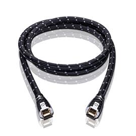 Oehlbach 11426 - XXL® Carb Connect - High-Speed-HDMI® Cable with Ethernet 1 x HDMI auf 1 x HDMI (7,50 m / black/silver/gold)