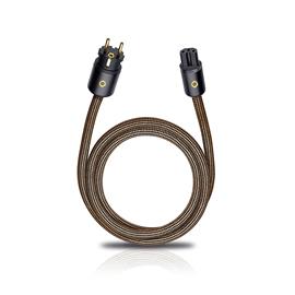 Oehlbach 13060 - XXL® Powercord 75 - High-end mains cable (0,75 m / sepia brown)