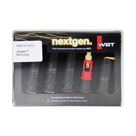 WBT - 0114 Cu nextgen - RCA plugs (4 pieces = 2x red + 2x white)