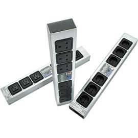 IsoTek EVO 3 Polaris - multiple power strip / multi-socket outlet (perfect for any hi-fi or AV system / 2300 Watts maximum power consumption / black/silver / 1 piece)