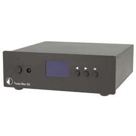 Pro-Ject Tuner Box S2 - micro-sized FM tuner (high-contrast dot-matrix display / incl. IR remote control / incl. power supply / black)