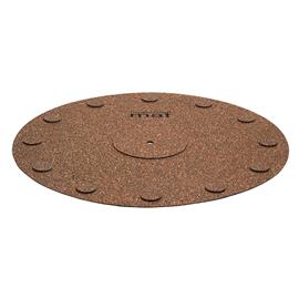 music hall mat - turntable pad (mat made of natural cork / brown)
