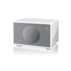 Geneva Classic/M - active hifi loudspeaker (Bluetooth / FM / DAB+ / alarm function / glossy white)