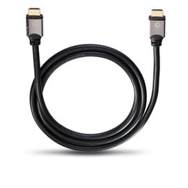 Oehlbach 92451 - Black Magic - High-Speed-HDMI®-Cable with Ethernet (1.20 m / black/gold)