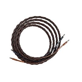 Kimber Kable 4PR - loudspeaker cable assembled on both sides with SBAN bananas (1 x 3m / black&brown / OFC / specially woven / 2 x 2mm²)