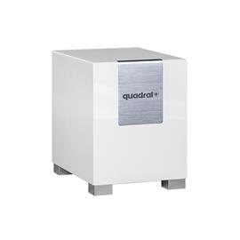 Quadral QUBE 8 - bass reflex active subwoofer (100/130 Watts nominal/music power / woofer = 220 mm Ø / 11.0 kg / white)