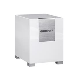 Quadral QUBE 10 - bass reflex active subwoofer (200/280 Watts nominal/music power / woofer = 260 mm Ø / 16.5 kg / white)