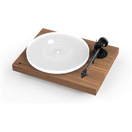Pro-Ject X1 - record player incl. tonearm + Ortofon MM cartridge Pick it S2 MM (real wood walnut veneer / incl. phono cable - Connect it E / incl. dust cover)