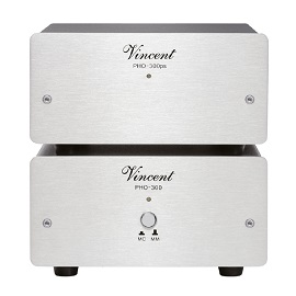 Vincent PHO-300 phono preamplifier in silver