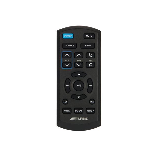 ALPINE wireless infrared remote control (42 mm x 100 mm x 12 mm / schwarz)