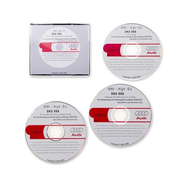Audi MMI High Update pack CD 5570 / Operating Software (3CDs) for MMI(2G) for Audi A4 (B8/8K) A5 (8T)