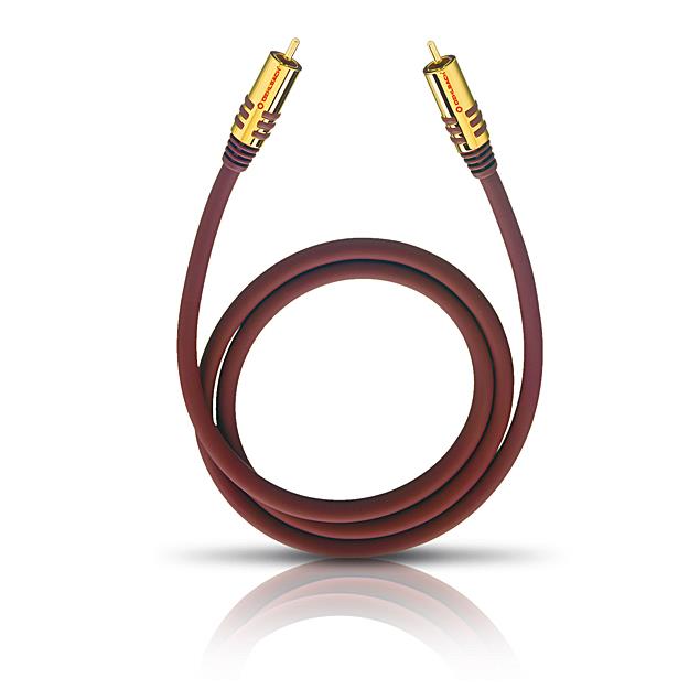 Oehlbach 20533 - NF SUB 300 - subwoofer cinch cable (1 x RCA to 1 x RCA / 3.0 m / red/gold)