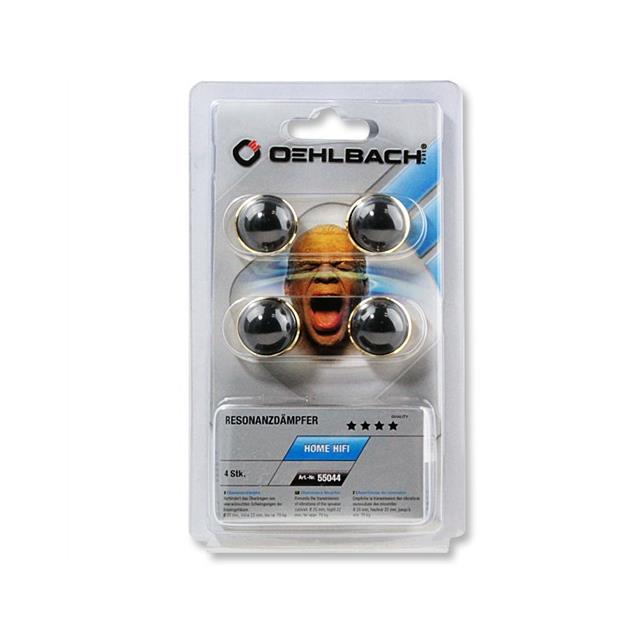 Oehlbach 55044 - Shock Absorb Plus - Resonance damper (4 pcs / black/gold)