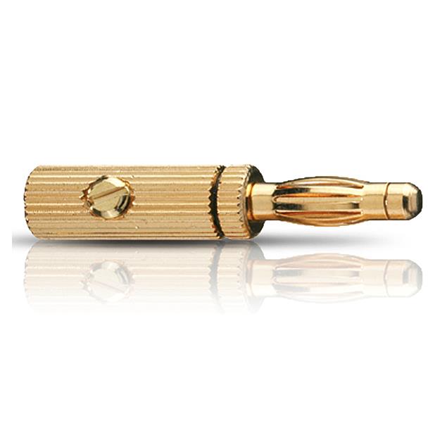 Oehlbach 3009 - BANANA Pin-B3 - Banana connector for loudspeaker cables (2x2 pcs / gold/black/red)