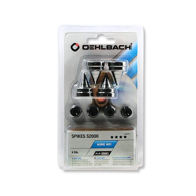 Oehlbach 55041 - Spike S 2000 - Spikes for loudspeakers (1x4 pc / black)