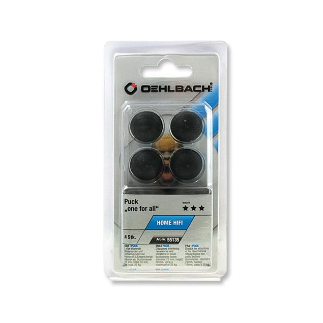Oehlbach 55035 - One for All - Resonance damper Pucks (4 pieces / black)