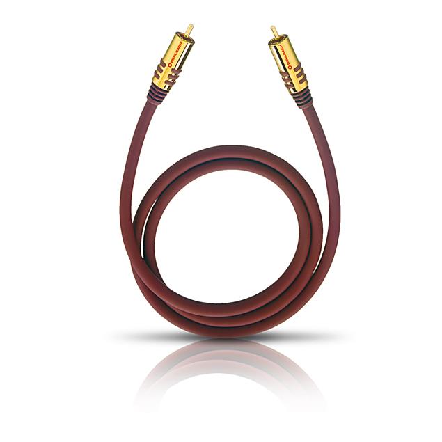 Oehlbach 20532 - NF SUB 200 - subwoofer cinch cable (1 x RCA to 1 x RCA / 2.0 m / red/gold)