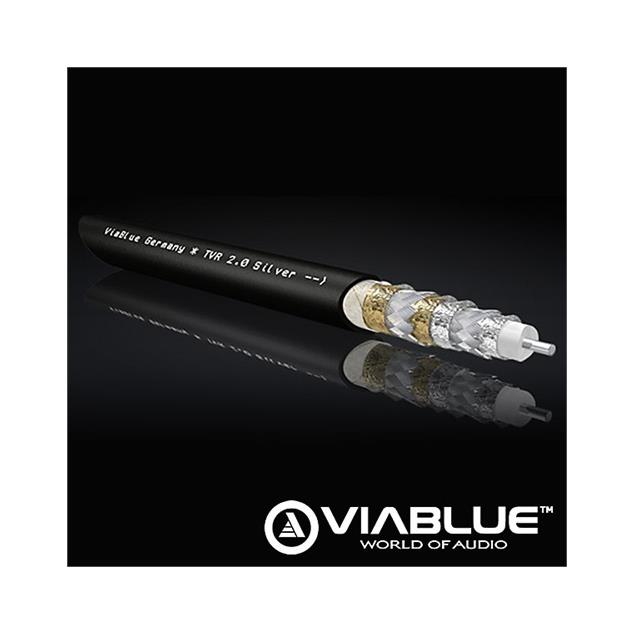 ViaBlue 23400 - TVR 2.0 Silver - Antenna cable (1,0m / black / Bulk Cables)