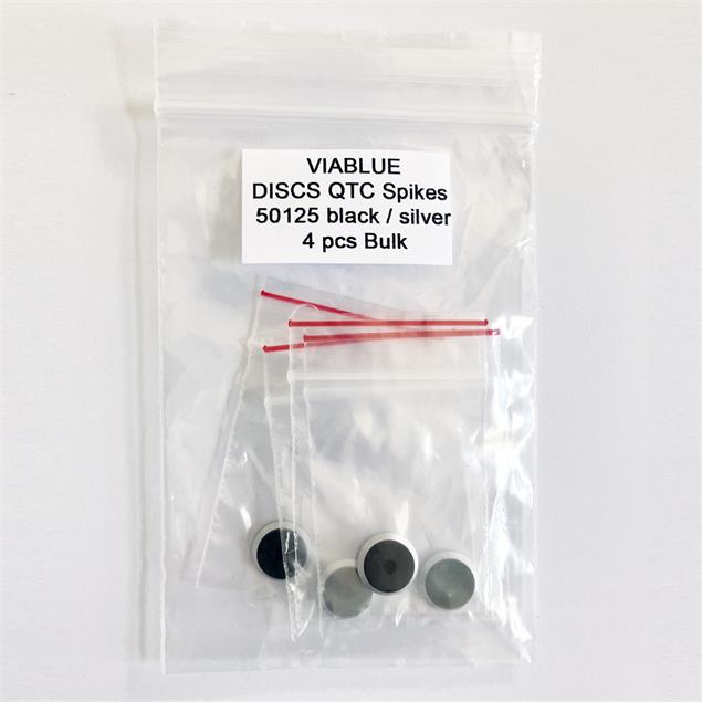 ViaBlue 50125 - QTC - Replacement discs for Spikes (4 pcs / black/silver)