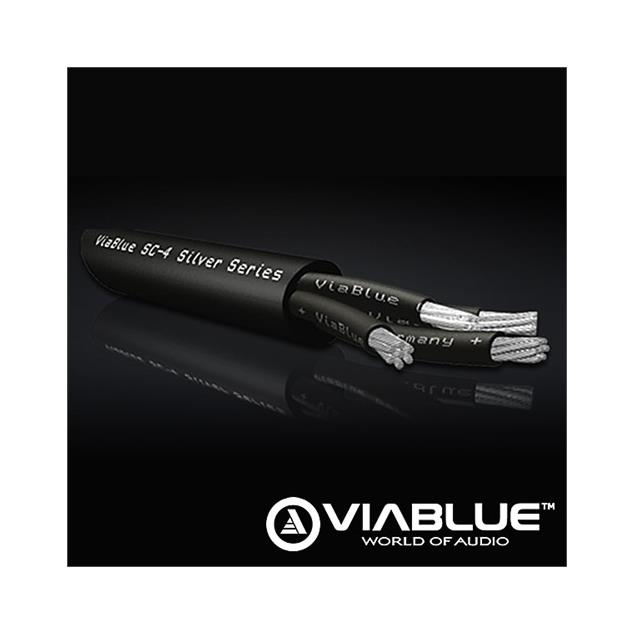 ViaBlue 24300 - SC-4 Silver-Series - Loudspeaker cable (10,0m / black / 4x4qmm / Bulk Cables)