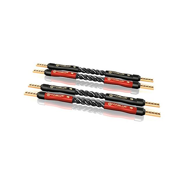 ViaBlue 24775 - SC-4 Silver-Series - Jumper Bridge, 1 x wire end ferrule to 1 x wire end ferrule (2 x red / 2 x black / 10 cm)