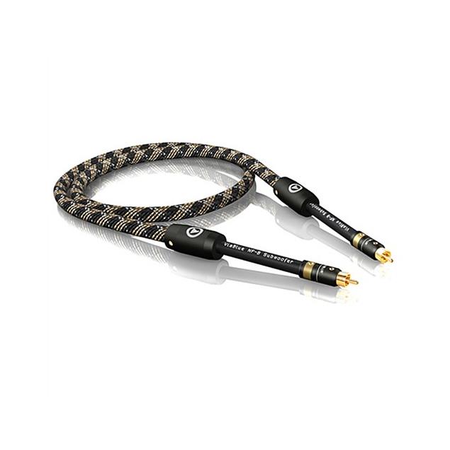 ViaBlue 22814 -  NF-B Subwoofer Cable 1 x RCA to 1 x RCA (1 pc / 2,5 m / Cobra protective sleeve.)
