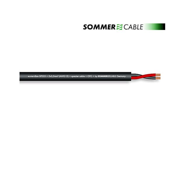 Sommer Cable SP225 - SC-MERIDIAN  - Speaker cable (1 m / 2x2,5 qmm / OFC / black)