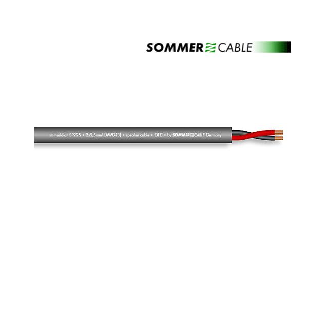 Sommer Cable SP225 - SC-MERIDIAN - Speaker cable (1 m / 2x2,5 qmm / OFC  / dark gray)