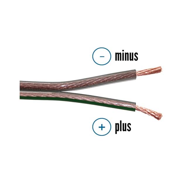 Sommer Cable 240 MKII - SC-ORBIT  - Speaker cable (1 m / 2x4,0 qmm / OFC / black transparent )
