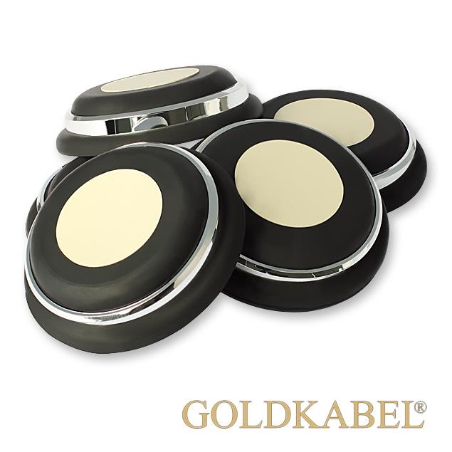 Goldkabel AS-40900 Damper Medium Set of 8 Pieces - Goldkabel - Shock Absorber / Resonance Damper (8 pcs / silver)
