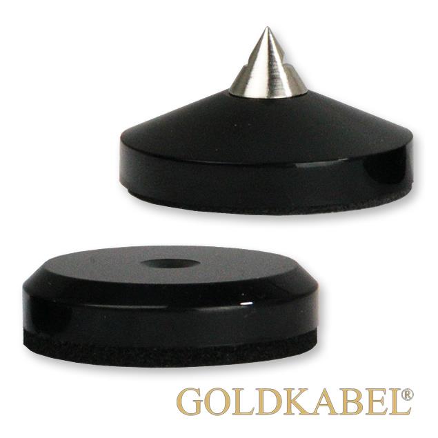 Goldkabel AS-40610 Spike & Disc Set of 4 Pieces - small - Goldkabel - small spikes with flat washers (each 4 pcs / black)