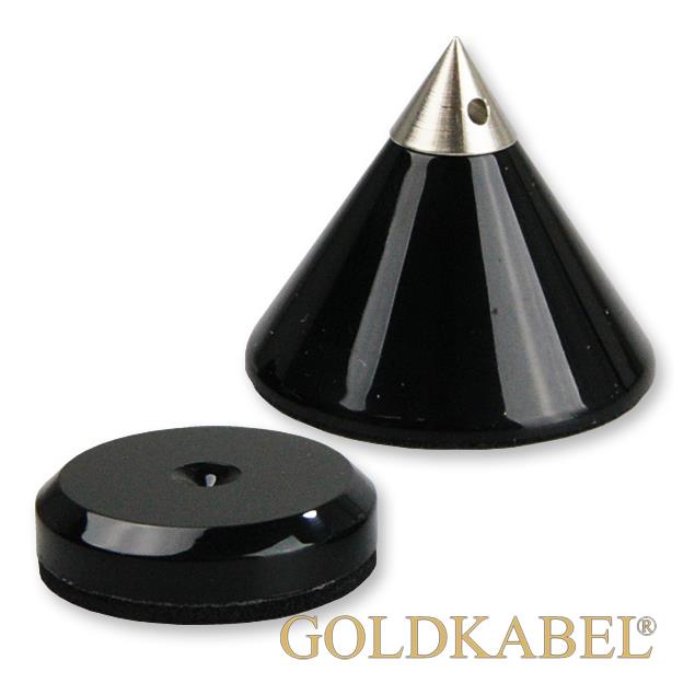 Goldkabel AS-40210 Cone & Disc Set of 4 Pieces - Goldkabel - cones with flat washers (each 4 pcs / black)