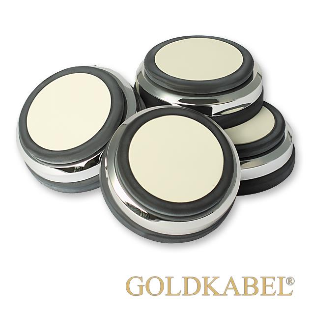 Goldkabel AS-40801 Damper Small Set of 4 Pieces - Goldkabel - Shock Absorber / Resonance Damper (4 pcs / silver)