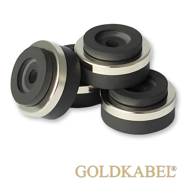 Goldkabel AS-41120 Damper Mini Set of 4 Pieces - Goldkabel - Shock Absorber / Resonance Damper (4 pcs / silver)