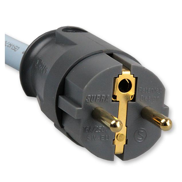 Supra Cables 3004100263 - LoRad 2.5 CS-EU Powercord 3x2,5qmm (1 piece / 1,0 m / ice blue)