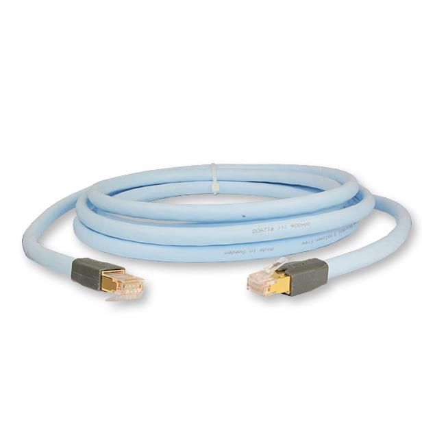 Supra Cables 1001907219 - SUPRA CAT 7+ - network/patch cable, 1 x RJ45 (Ethernet) to 1 x RJ45 (Ethernet) (1 pcs / 5,00m / ice blue)