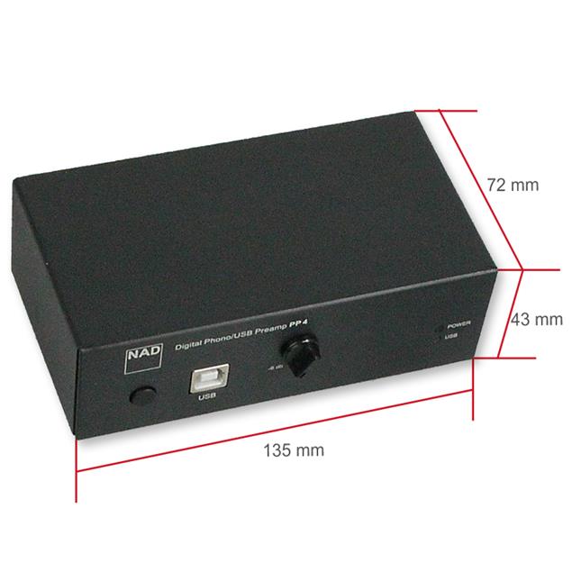 NAD PP4 - Digital-Phono/USB- Pre amplifier (gain 35dB / 58dB)