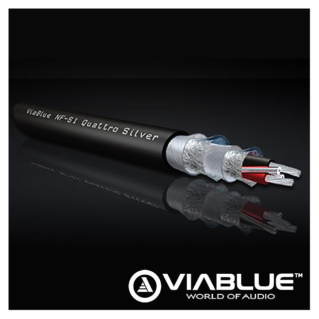 ViaBlue 22200 - NF-S1 SILVER QUATTRO - Analogue Audio Cable (1,0m / black / Bulk Cables)