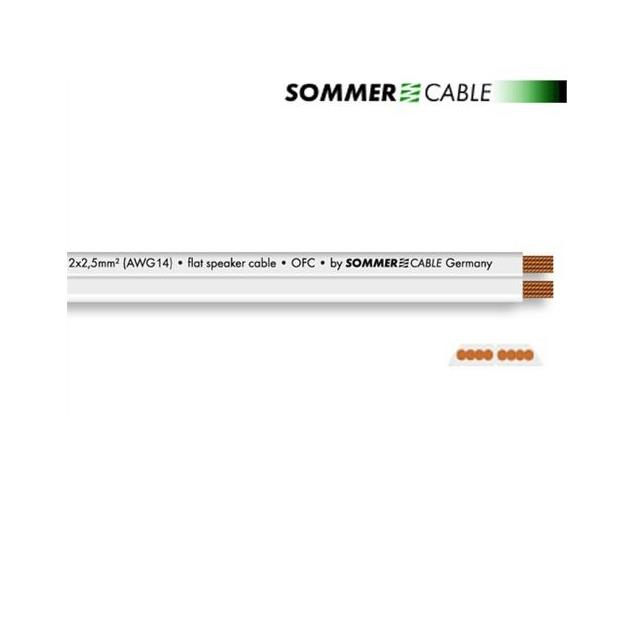 Sommer Cable SC425-0310 - SC-TRIBUN - Speaker cable (1 m / 2x2,5 qmm / 14,6 mm x 2,6 mm / white)