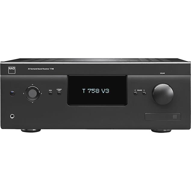 NAD T 758 V3i - 7.1 AV surround sound receiver with HDMI 1.4 (Dolby True HD / HD / 3D / graphite black housing)