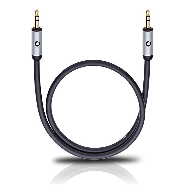 Oehlbach 60011 - i-Connect J-35 050 - Mobile audio cable, 3.5 mm audio jack to 3.5 mm (0,5 m / black)